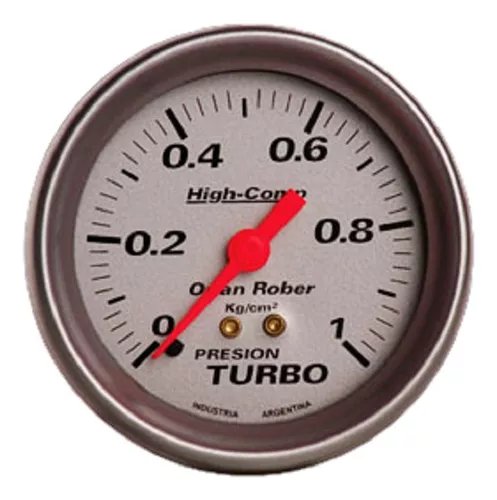 Reloj Presion Turbo H Compet. Fondo Plateado 1kg D67mm