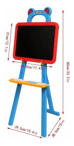 Tablero Infantil Didactico 3en 1 Rosado Niños 42 Piezas