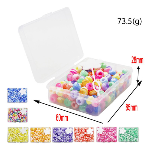 3 X 210 Unids / Set 5mm Color Dreadlock Beads Puños Diy