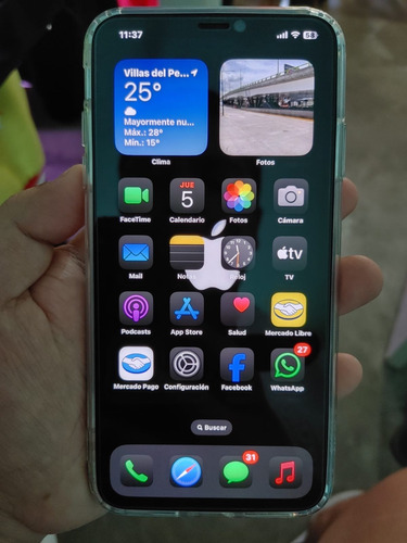 Iphone Xs Max 256 Gb Plata Liberado Estética De 9 Sin Faceid Plateado (Usado)
