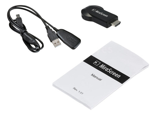 Conecta Celular A La Tv Por Wifi Hd Miracast Color Negro