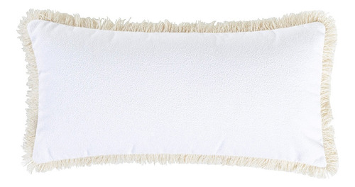 Kit 4 Almofadas Cheias Bohemia 60cm X 30cm Boho Nature Cor Bianco Desenho Do Tecido Liso