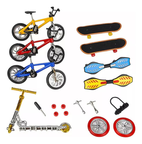 Set De Bicicleta Bmx Con Punta De Dedo, Miniscooter, De Dos