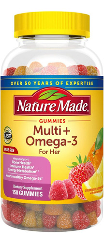 Multivitamínico Para Mujer Con Omega 3 Nature Made 150 Gomas