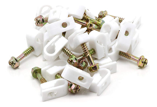 The Cimple Co - Clips De Cable Coaxial Individuales, Cat6, .