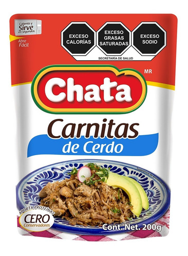 Carnitas De Cerdo Chata 200 Gr