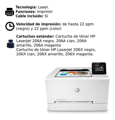 Impresora Hp Color Laserjet Pro M255dw