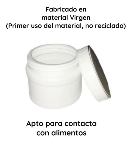 Imagen 7 de 10 de Potes Plasticos 100 Cc Pead Blanco X 160 Unid.