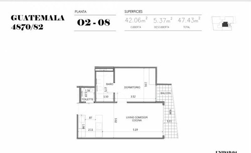 Imagen 12 de 30 de Moderno Dpto. Dos Ambientes Con Habitacion En Suite