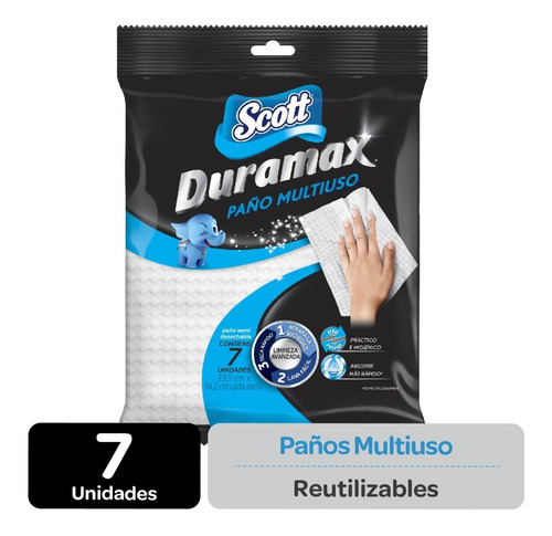 Paño Reutilizable Scott Duramax - 7 Uds.