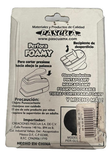 Perforadora De Figuras Marca Pascua Para Papel Y Foamy Rojo Fruta
