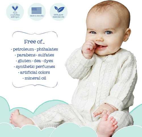 Oilogic Productos Esenciales De Baño Para Bebés, Paquete De