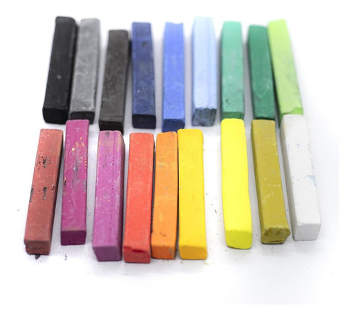 Giz Pastel Com 18 Cores Basic Tecido/cabelo/ Desenhos