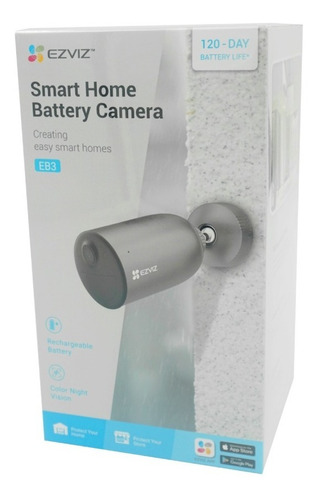 Imagen 4 de 4 de Camara Wifi Ezviz Eb3 2k Ir 15m Con Bateria Recargable