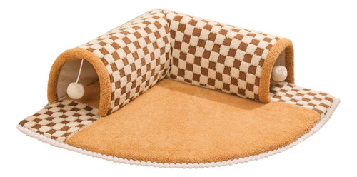 Cama TĂșnel Para Gatos, Juguete Interactivo, Pelota Cafe Xl