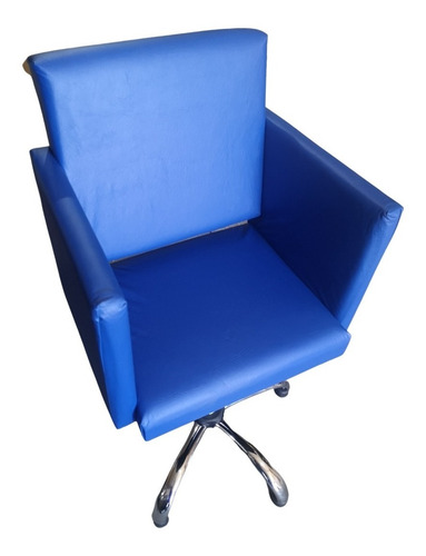 Imagen 5 de 6 de Sillon De Corte Peluqueria Barberia Base Cromada Kit X 3