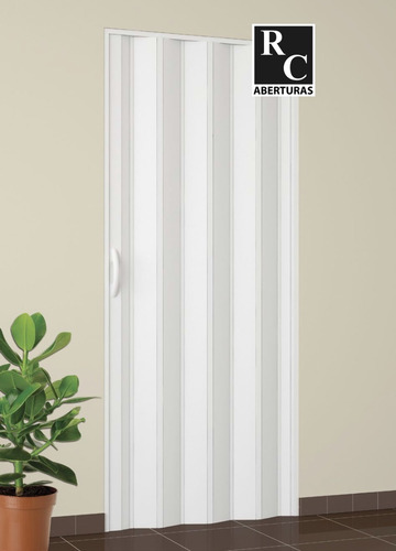 Puerta Plegable Premium Pvc Española Blanco 80 X 223 Alto