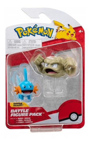Pokemon Battle Figure Pack - Mudkip + Geodude