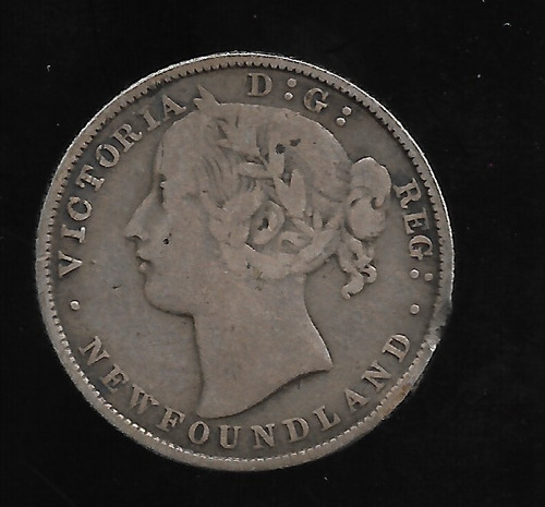 Canada 20 Cents 1881 Km# 4 Plata B/mb