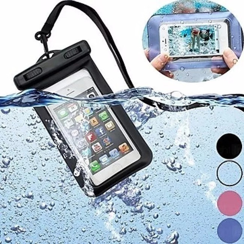 Kit Com 2 Bolsa Para Celular A Prova Dágua Foto Mergulho 