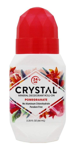 Crystal Desodorante Corporal Roll-on Granada, 2.25 Oz