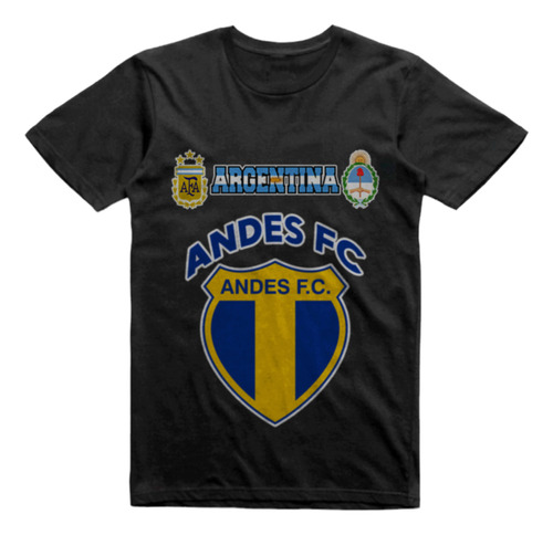 Remera Infantil Negra Andes Fc General Alvear