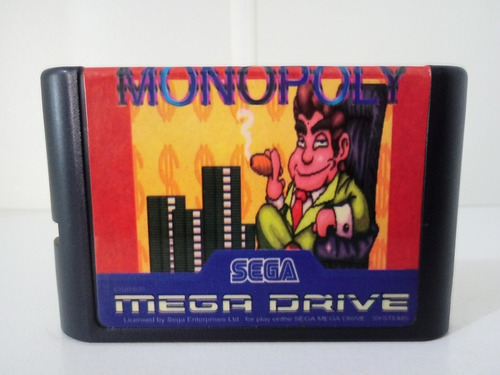Cartucho Mega Drive -monopoly - Ind. Argentina Funcionando.