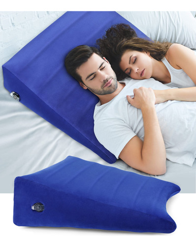 Blabok Almohada Inflable De Cua Para Dormir, Viajar, Leer, A