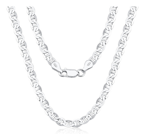 Corrente Masculina De Prata 925 Elo Latinha 70cm Com 3mm