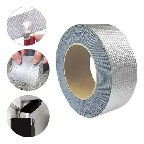 Cinta De Sellado Ignífuga Para Horno Y Chimeneas, Fibra De Vidrio, Aguanta Hasta 500°C, 3 M X 10 Mm, Autoadhesiva