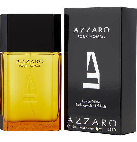 Perfume Azzaro Edt En Aerosol Recargable Para Hombre, 100 Ml