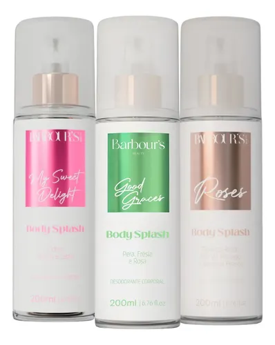 3 Body Splash Good Graces Delight Roses Barbour's Beauty