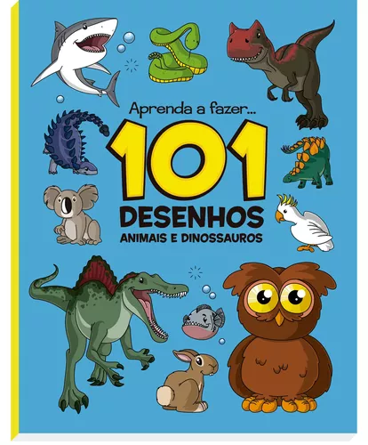 Livro Infantil 101 Primeiros Desenhos Para Colorir Dinossauros