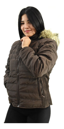 Campera Inflable Mujer Importada Impermeable Liviana 7828