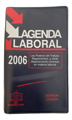 Libro Agenda Laboral 2006 Isef Version Cocida Ley Federal De