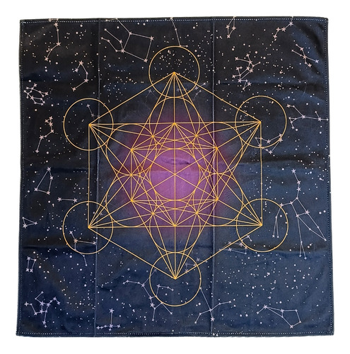 Paño Tarot Tetragrámaton Terciopelo Oráculo Para Cartas Hkt