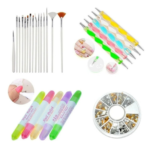 Kit De Decoración Para Manicura Dotting Liner Dibujar