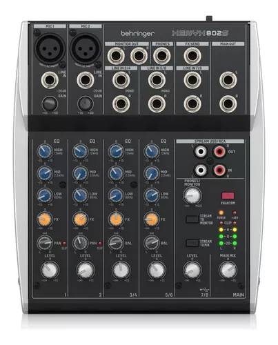 Consola Mezcladora Behringer Xenyx 802s Usb 8 Canales P