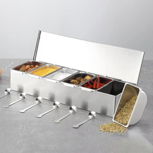 Ultra Asequible Tarro De Condimentos Con Tapa, Recipiente