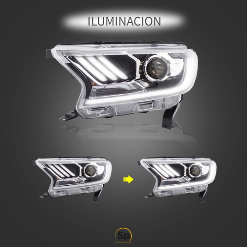 Imagen 6 de 10 de Faros Principales Ford Ranger Tipo Raptor 2019 Directo