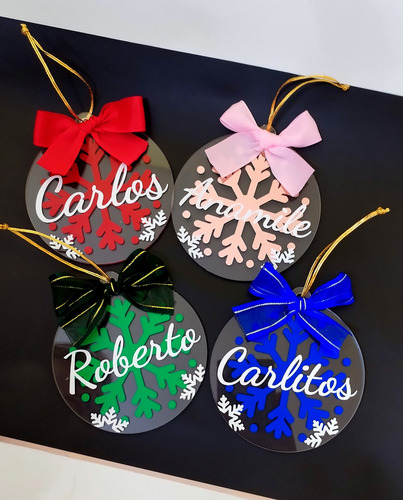 Esferas Trasparentes Personalizadas De Acrílico Con Nombre