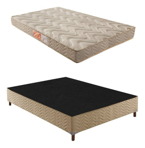 Box Casal Florença 42x138x188cm com Colchão Casal Gcwt