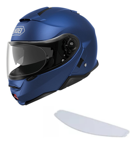 Capacete Shoei Neotec 2 Azul Fosco Com Selo Do Inmetro + Nf