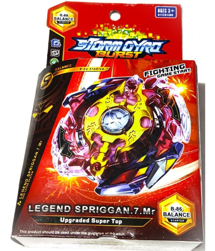 Beyblade Storm Gyro Burts Legend Spriggan.7.mr Con Lanzador