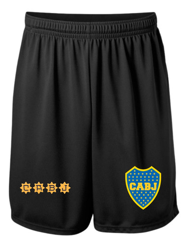 Short Deportivo - Boca Juniors - Con Bolsillo 