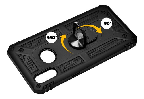 Imagen 3 de 7 de Funda Anillo Magnetica Case Uso Rudo Modelos Samsung Galaxy