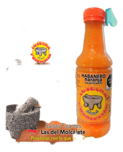 Salsa Picante Habanero Naranja Para Alitas/pizza/tacos/carne