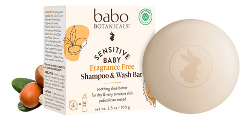 Shampoo Y Barra De Lavado 2 En 1 Sin Fragancia Para Bebés Se
