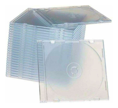 Cajas Slim Para Cd's O Dvd, De Acrílico Trasparente X 10 U.