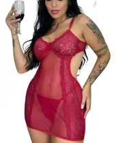 Comprar Camisola Sensual Renda Feminina Camisola Sexy Decotada Luxo